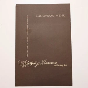 Vintage Cudahy Tower Hotel Schellgell's Restaurant Mittagsmenü 1962 - Bild 1 von 3