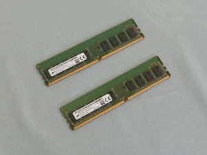 16GB (2x8GB) PC4-2400 DDR4-2400MT/s ECC Server RAM Micron MTA9ASF1G72AZ-2G3B1ZI - Picture 1 of 3