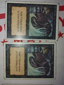 MTG Unlimited Dark Ritualx4 HP SEE IMAGE - Picture 1 of 4