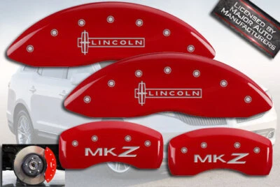 2013-2020 «Lincoln MKZ» 2,0 л передний + задний красный MGP тормоз диск суппорт крышки 4шт - Изображение 1 из 4