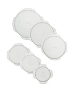 Reusable Silicone Stretch Lid, Set of 6 Circular Lids, Dishwasher Safe, Freez... - Picture 1 of 6
