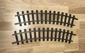 LGB #1500 G Scale Curved Track Sections Lot of 2 Good Condition - Picture 1 of 6