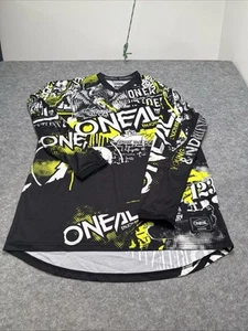 Oneal Shirts XL Black Element Jersey Attack Neon Yellow MTB Shirt - Picture 1 of 6