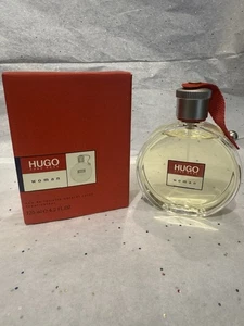 Hugo Woman (rojo) por Hugo Boss EDT 4,2 oz / 125 ml spray, gema rara, vintage, nuevo - Imagen 1 de 5