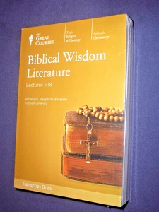 Great Course TRANSCRIPTS :        BIBLICAL WISDOM LITERATURE     newest release - Imagen 1 de 1
