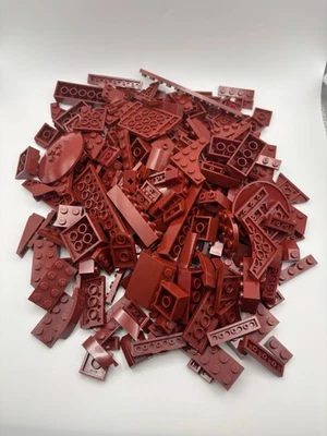 LEGO Bulk lot 8 Ounces clean Dark Red bricks blocks pieces - Image 1 of 4
