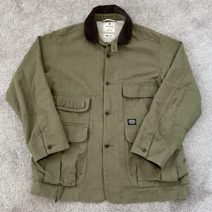 Snow Peak Takibi Bonfire Jacket L w Corduroy Collar Beige Made in Japan Canvas - Picture 1 of 16
