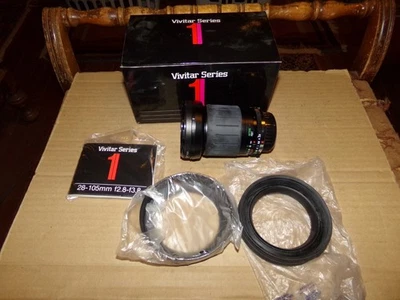 NOS Vivitar Series 1 28-105mm F2.8-3.8 with Canon FD Mount Macro 1:6.8x - Image 1 of 3