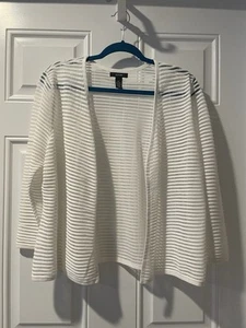 Women's Alfani, Size XL, Open Cardigan, Horizontal see through Rayon/Nylon - Picture 1 of 5