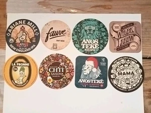 *L07* / 8 SB FRANCAIS NEUFS / beercoaster Bierdeckel Viltje - Picture 1 of 2