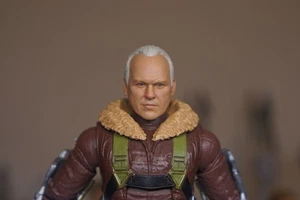 1/12 Marvel Legends Spiderman Vulture Michael Keaton custom painted head - Picture 1 of 4