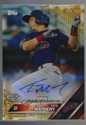 2016 Topps Pro Debut Gold Auto /50 Tate Matheny #32 Auto - Image 1 of 2