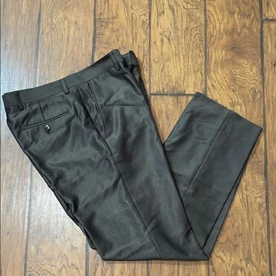 Pantalones de vestir para mujer J. Ferrar marrón oscuro, talla 30X28 * Foto 1 de 4