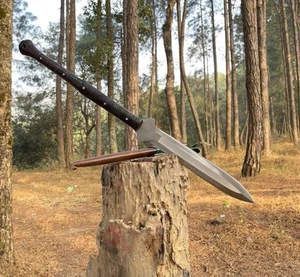 Custom Handmade Carbon Steel Blade Traditional Viking Spear | Hunting 32 inches - Picture 1 of 7