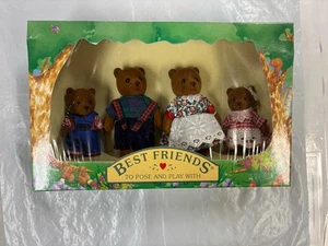 Vintage 1986 AMC Best Friends Calico Critters offene Schachtel Spielzeug Familie Bären Jungen - Bild 1 von 10