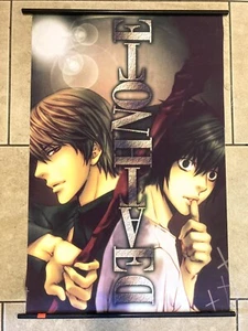 Death Note L and Light Wall Scroll Poster Banner 60cm*90cm Fabric Flag Anime - Picture 1 of 3
