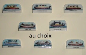 1995 NORDIA LES PAQUEBOTS CELEBRES BATEAUX FEVE PORCELAINE 2D au choix
