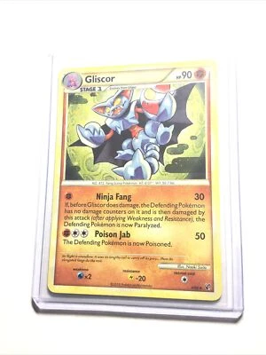 GLISCOR - 4/90 - Undaunted - HOLO BLEED ERROR - Pokemon Card - NM - Image 1 of 2