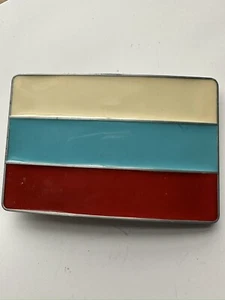NEW RUSSIA FLAG COUNTRY PATRIOTIC RED BLUE WHITE SOVIET UNION BELT BUCKLE - Picture 1 of 6