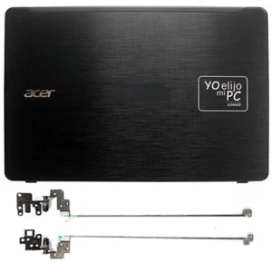 New Acer Aspire F5-573 F5-573G Black LCD Back Cover Top Case Rear Lid + Hinges - Afbeelding 1 van 2