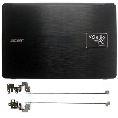 New Acer Aspire F5-573 F5-573G Black LCD Back Cover Top Case Rear Lid + Hinges - Bild 1 von 2