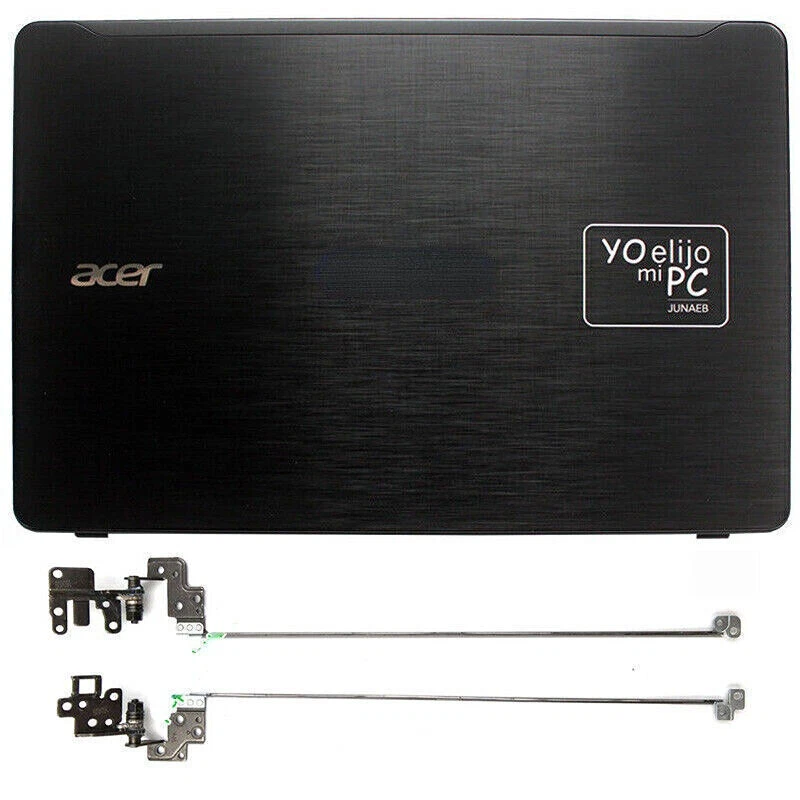 New Acer Aspire F5-573 F5-573G Black LCD Back Cover Top Case Rear Lid + Hinges - Bild 1 von 2