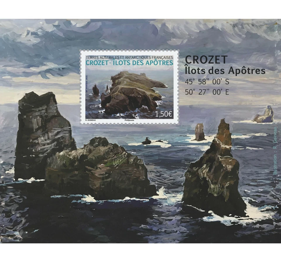 fsat 2021 taaf antarctic landscape isle geologie Crozet Ilots des apôtres ms1v  - Image 1 of 1