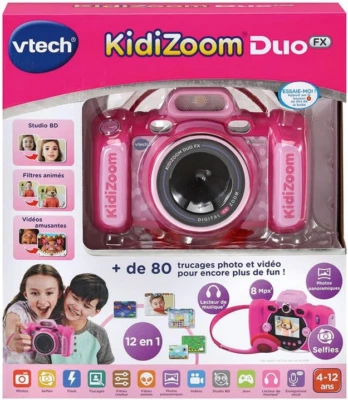 VTECH KidiZoom Duo FX Kinderkamera rosa Foto Selfie Video Farbdisplay DEUTSCH - Bild 1 von 4