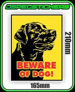 ROTWEILER DOG WARNING STICKER BEWARE VINYL DECAL NOT A SIGN SECURITY GUARD - Picture 1 of 1