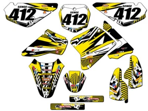 Kit de gráficos Senge Amarillo 2005-2023 RM 85 MAYHEM compatible con Suzuki - Imagen 1 de 10