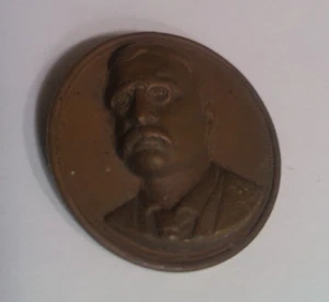 Antique Copper Teddy Roosevelt shank button - Picture 1 of 12
