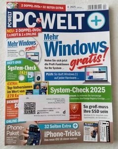 PC Welt 'Plus' 2025 April mit 2 Doppel-DVD und 32 Seiten extra - Bild 1 von 4