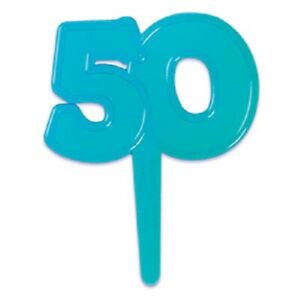 Cake Toppers New 50th Birthday Cupcake Picks One Dozen Anniversary
