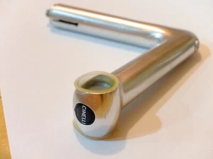 Cinelli 1R Stem NOS Old Oval Logo 130 x 26.4 x 22.2 mm Silver Alloy 13 cm - Picture 1 of 4