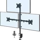  Triple Monitor Stand, Monitor Desk Mount for Three Screens up to 32 Inch, 