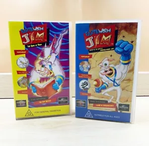Earthworm Jim Vol 1 & 4 | VHS Video Tapes 1996 - Picture 1 of 8