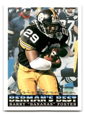 Barry "Bananas" Foster 1993 Upper Deck FOOTBALL #435 Pittsburgh Steelers - Image 1 of 2