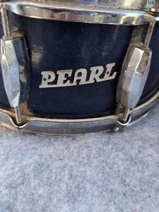 Vintage Pearl Snare Drum Blue Sparkle - Picture 1 of 24