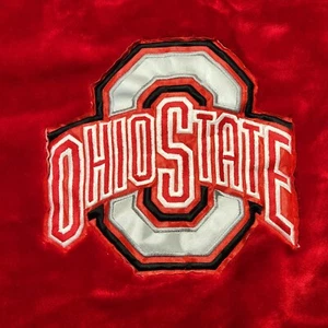 Ohio State Buckeyes OSU Decke 84 x 60 Zoll ~ Vintage VIP Super King ~ MÄNGEL - Bild 1 von 13