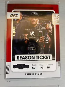 Kamaru Usman #110 "Season Ticket" - 2022 Chronicles Contenders UFC - Picture 1 of 2