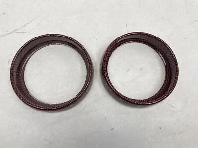 LARSON BOATS GAUGE FOIL SURROUND BEZEL 5" CRIMSON / BLACK 2266-1300 SET (2) BOAT - Image 1 of 4