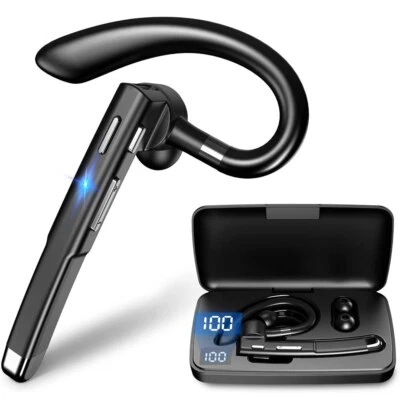 Wireless Bluetooth Kopfhörer Stereo Kabellos Headset Ohrhörer Mikrofon für Handy - Bild 1 von 4