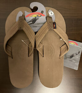 Rainbow Sandals for Men with Upper Leather Flip Flop Sandals for 