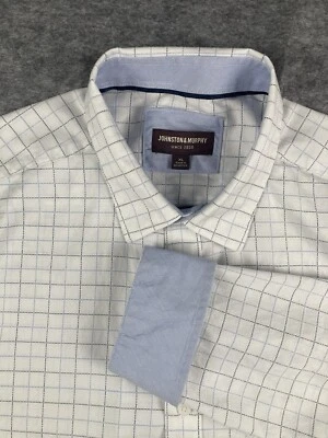 Camisa Johnston & Murphy Para Hombres XL Transpirable Ventana Puño Abatible Manga Larga Foto 1 de 4