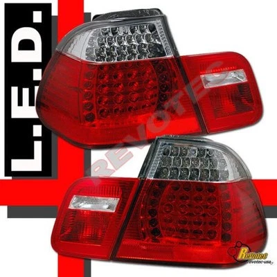 1999 2000 2001 BMW E46 330i 328i 325i 323i 4Dr Sedan LED Tail Lights 1 Pair - Image 1 of 2