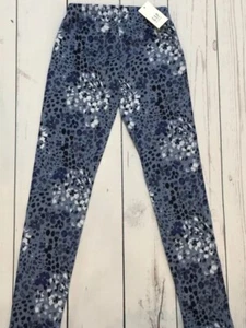 Gap Kids Girls Small 6-7 Blue On Blue Spotted Print Leggings. Nwt - Picture 1 of 2