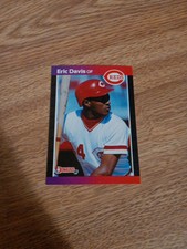1989 Donruss ERIC DAVIS Cincinnati Reds # 80 SET BREAK- MINT- NICE CARD