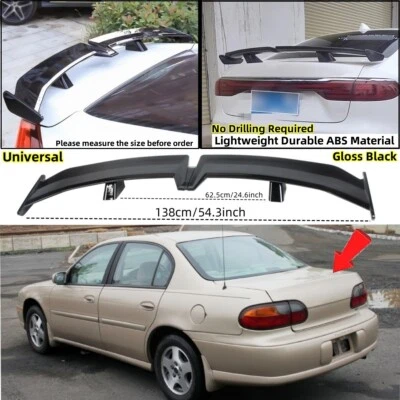 Fits 1997-2003 Chevrolet Malibu  " PRO Style " Trunk Lid Spoiler Wing Universal - Image 1 of 4