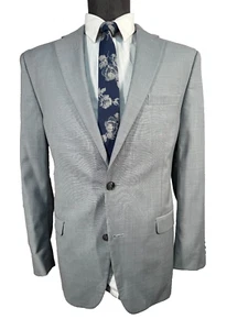 BAR III Mens Gray Wool SLIM FIT STRETCH Suit Sport Coat Blazer Jacket SIZE 44R - Picture 1 of 9