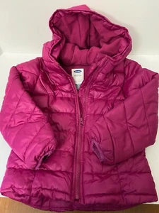 Old Navy Womens Size XS (5) Pink Hooded Puffer Jacket - Picture 1 of 5
